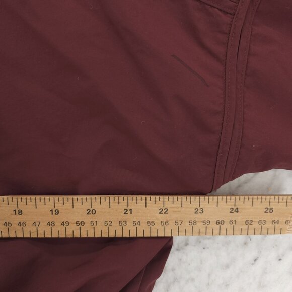 ATHLETA Acadia Jacket Cognac Brown Red Relaxed Fit Drawcords SMALL - Picture 13 of 13